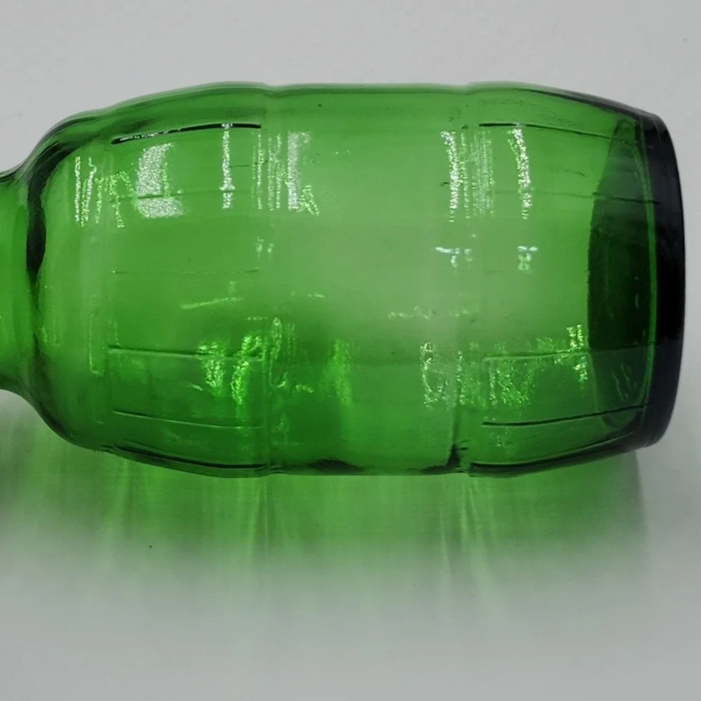 Vintage 1983 Mickey's Malt Liquor Green Glass Barrel Grenade Beer Bottle 12oz